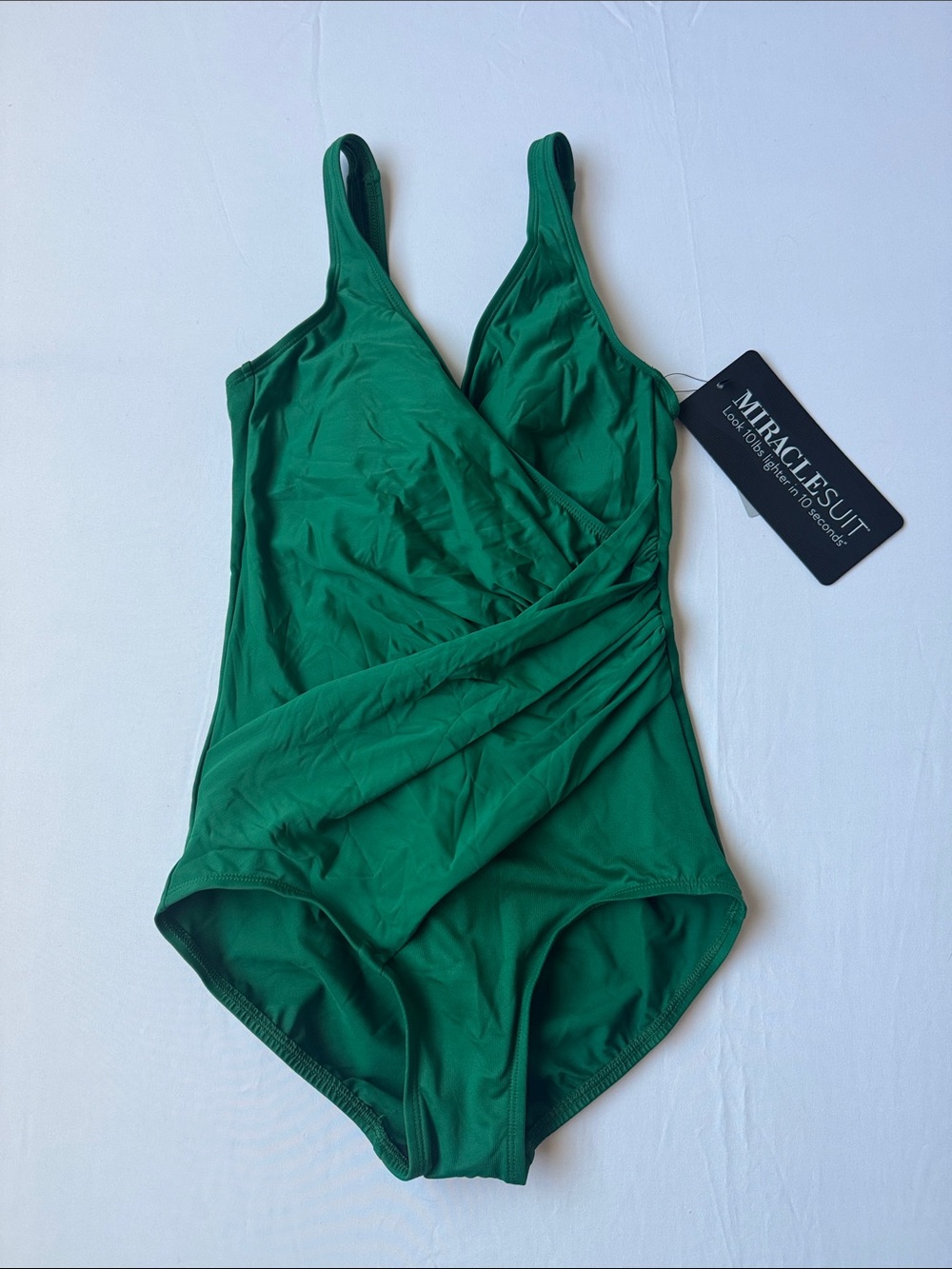 MIRACLESUIT Oceanus One Piece Swimsuit Malachite Green NWT Size 8